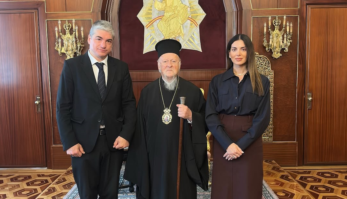 Σταματίνα Τσιμτσιλή – Θέμης Σοφός: Η συνάντηση με τον Οικουμενικό Πατριάρχη, Βαρθολομαίο στην Κωνσταντινούπολη