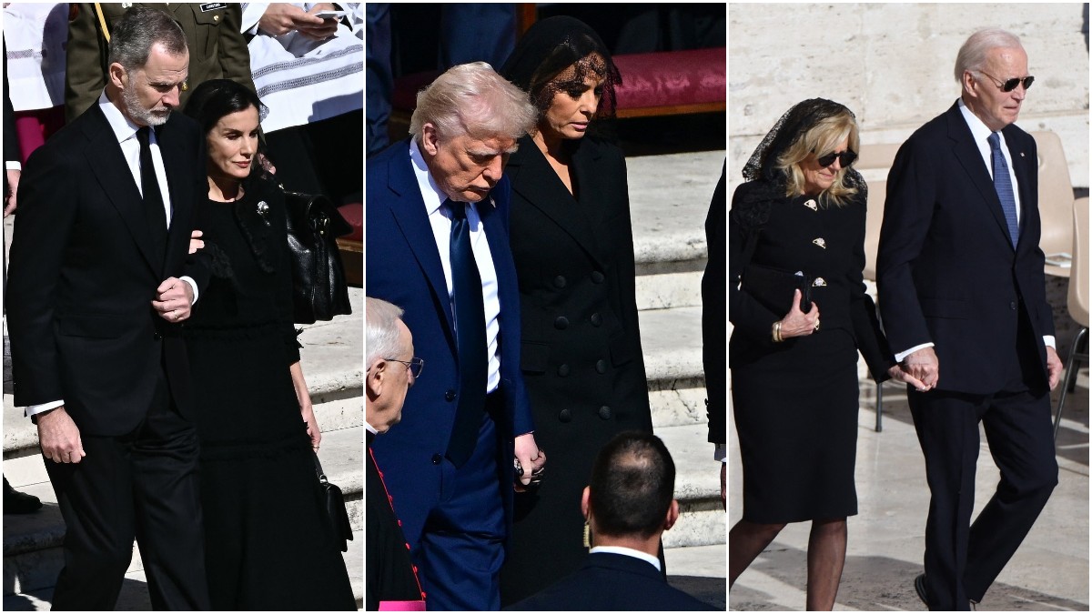 Μελάνια Τραμπ – Βασίλισσα Λετίσια – Τζιλ Μπάιντεν – πριγκίπισσα Σαρλίν: Με πένθιμα πέπλα στην κηδεία του πάπα Φραγκίσκου