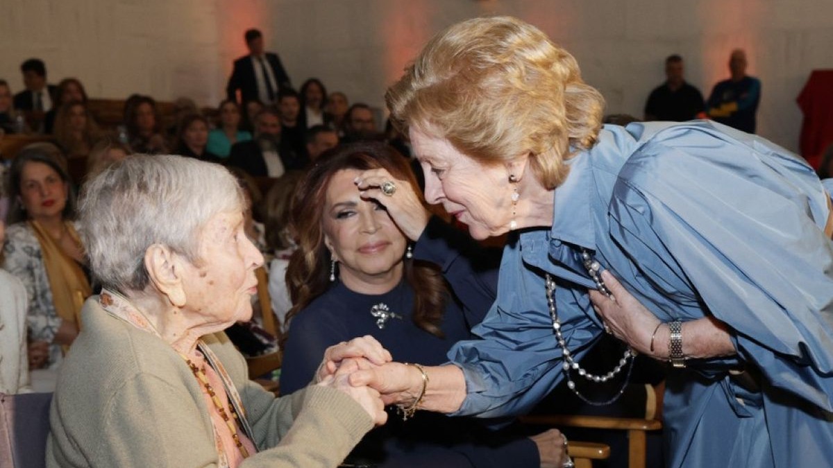 Η συνάντηση της Άννας Μαρίας με την Ελένη Γλύκατζη Αρβελέρ σε μια μοναδική βραδιά γεμάτη τέχνη