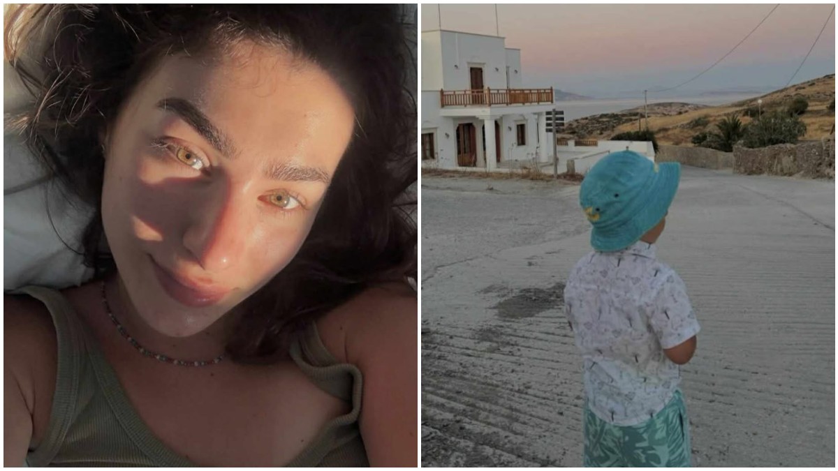 Οι καλοκαιρινές στιγμές της Χρύσας Μιχαλοπούλου με τον γιο της, Κίμωνα
