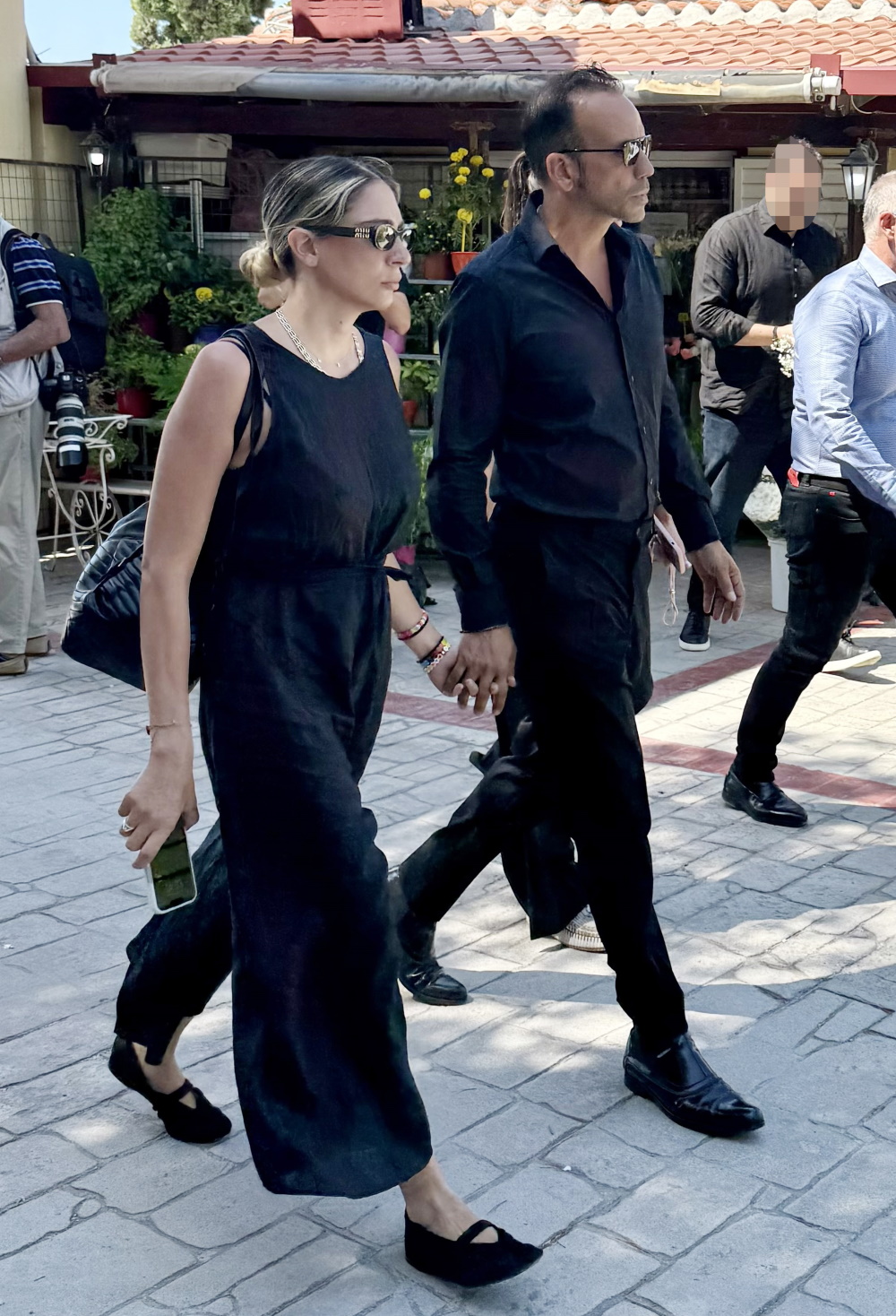 Ο Πάνος Μουζουράκης και η Μαριλού Κόζαρη.