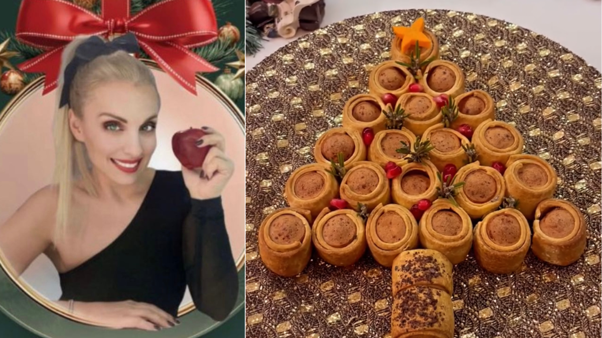 Αλμυρό χριστουγεννιάτικο δέντρο μόνο με δύο υλικά.