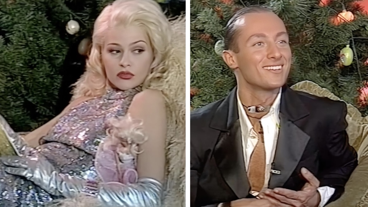 Η Τζένη Μπαλατσινού, ο εξωγήινος Βασίλειος Κωστέτσος και μια σκουπιδοσακούλα για φόρεμα  Είναι Πρωτοχρονιά 1995