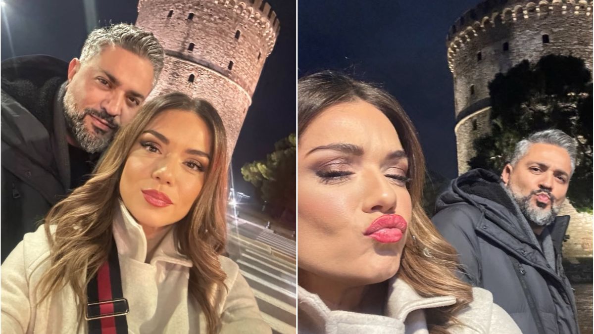 Γιορτινές στιγμές στη Θεσσαλονίκη για τη Βάσω Λασκαράκη και τον Λευτέρη Σουλτάτο