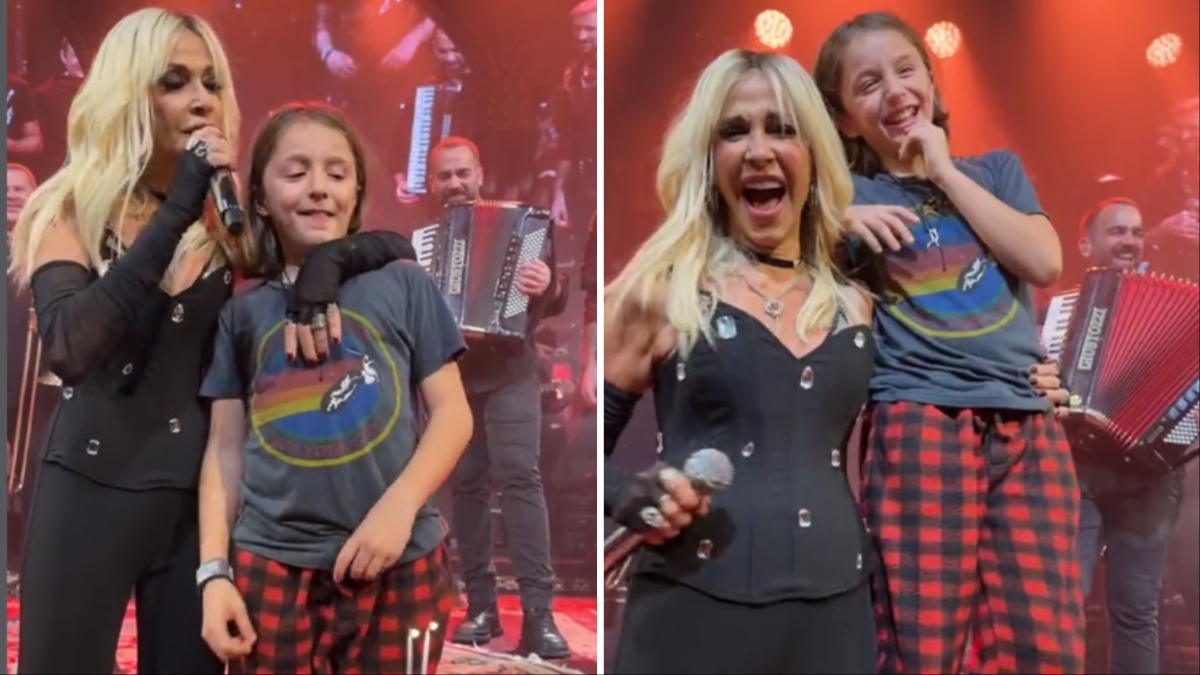 Άννα Βίσση: Ο εγγονός της Νέστωρ έσβησε στην πίστα τα κεράκια της τούρτας του, με τη διάσημη γιαγιά του να του τραγουδά!