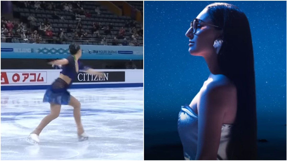 Αθλήτρια του καλλιτεχνικού πατινάζ χορεύει το «Αστερομάτα» της Κλαυδίας και μαγεύει τα πλήθη