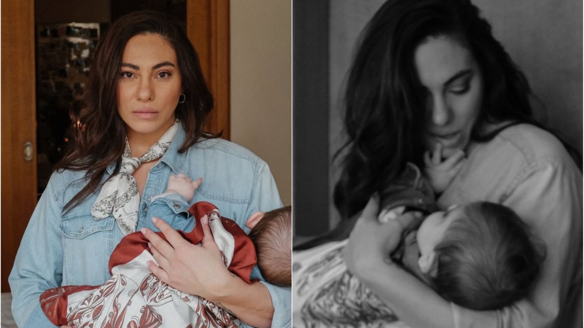 Ευρυδίκη Βαλαβάνη: Oι τρυφερές φωτογραφίες με τον 6 μηνών γιο της στο σπίτι