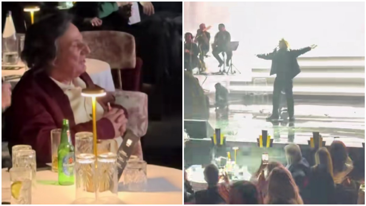 Η στιγμή που ο Βασίλης Παπακωνσταντίνου παρακολουθεί τον «Βασίλη Παπακωνσταντίνου» στη σκηνή – Δείτε το βίντεο!