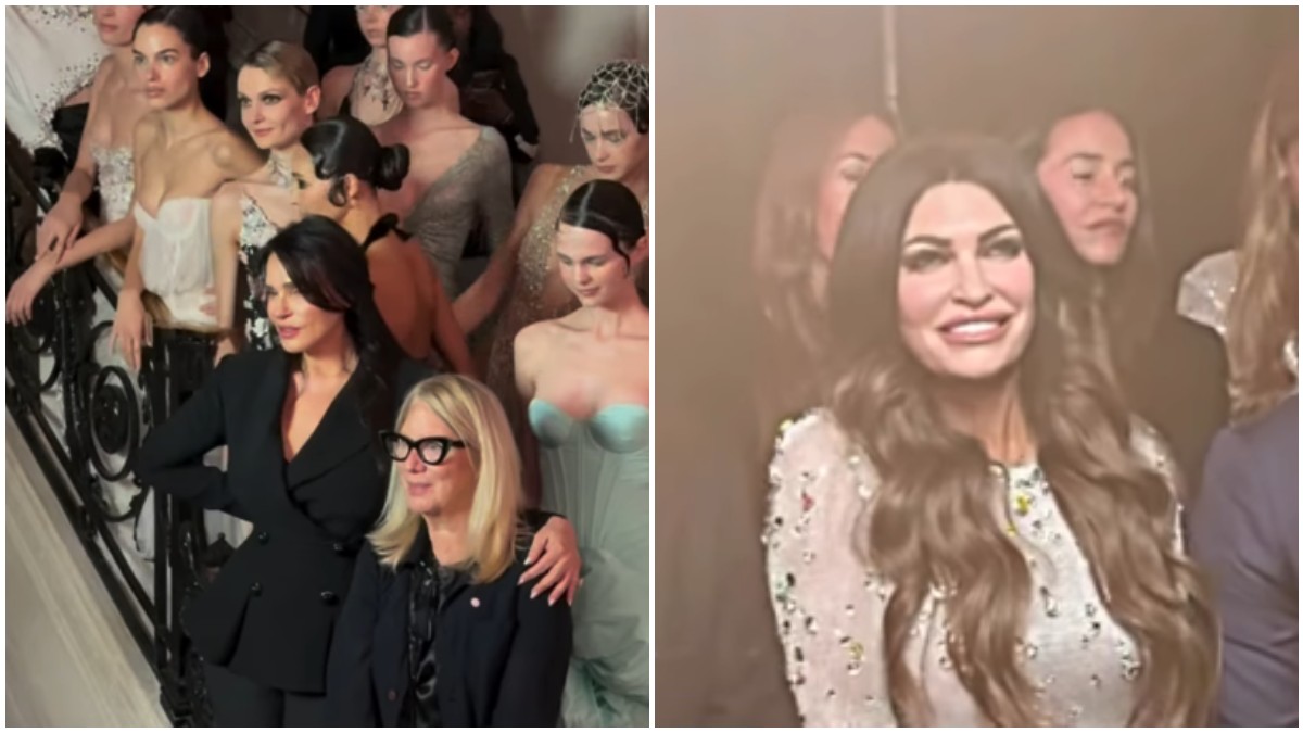 Celia Kritharioti: Η Κίμπερλι Γκιλφόιλ στο haute couture show του οίκου στο Παρίσι