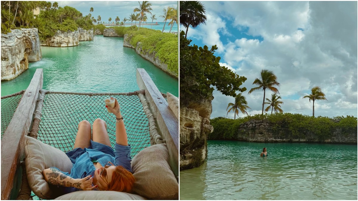 Εβελίνα Νικόλιζα: Τιρκουάζ νερά και εξωτικοί φοίνικες από το Μεξικό μέσα από το καρουζέλ φωτογραφιών της