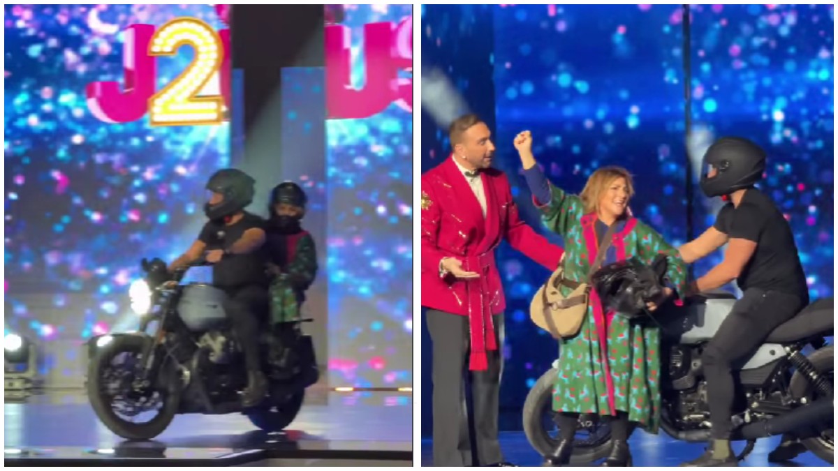 J2US: Η θεαματική είσοδος της Βίκυ Σταυροπούλου με τον Αλέξη Γεωργούλη στην πρεμιέρα!