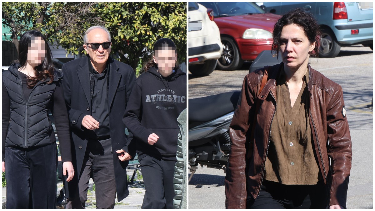 Γιάννης Νταλιάνης: Με τις κόρες του στην κηδεία του αδελφού του – Παρούσα η Μαριλίτα Λαμπροπούλου