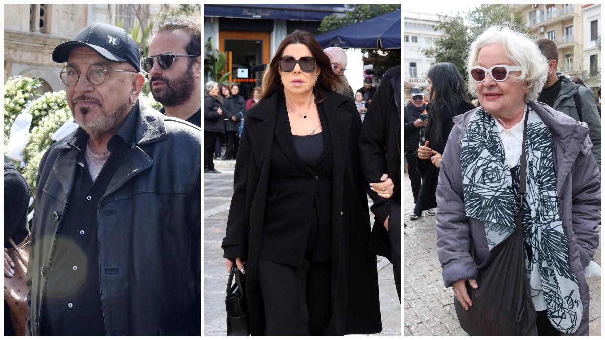 Θλίψη στην κηδεία της Μαρινέλλας: Πλήθος κόσμου και καλλιτεχνών στη Μητρόπολη Αθηνών για το τελευταίο «αντίο»