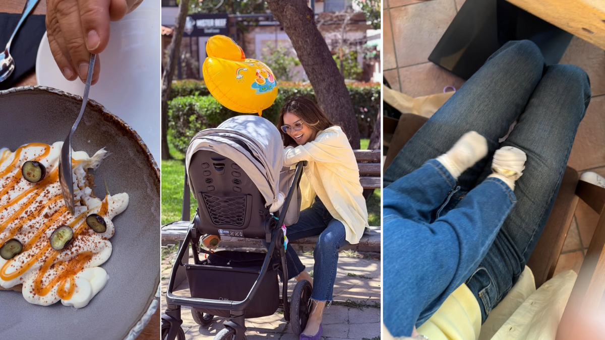 Ελένη Τσολάκη: Ηλιόλουστη κυριακάτικη βόλτα με την κόρη της