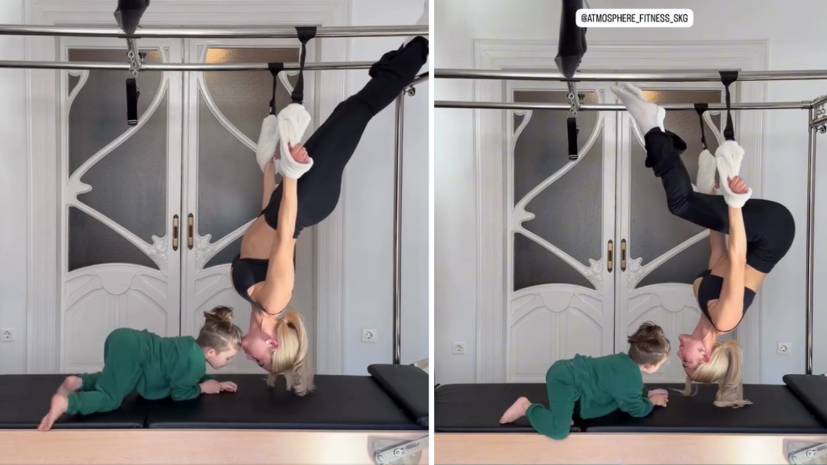 Ιωάννα Τούνη: Έκανε Pilates με τον γιο της Πάρη