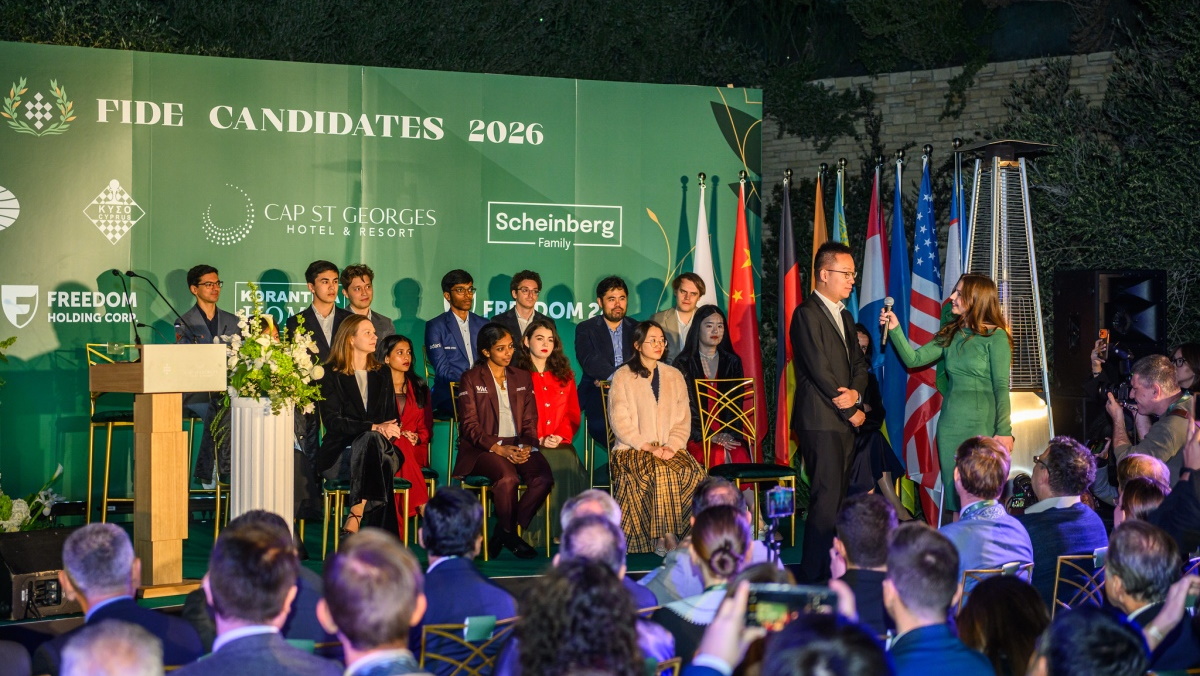 Το Παγκόσμιο Πρωτάθλημα Σκακιού, στο  “Cap St Georges Hotel & Resort” στην Κύπρο