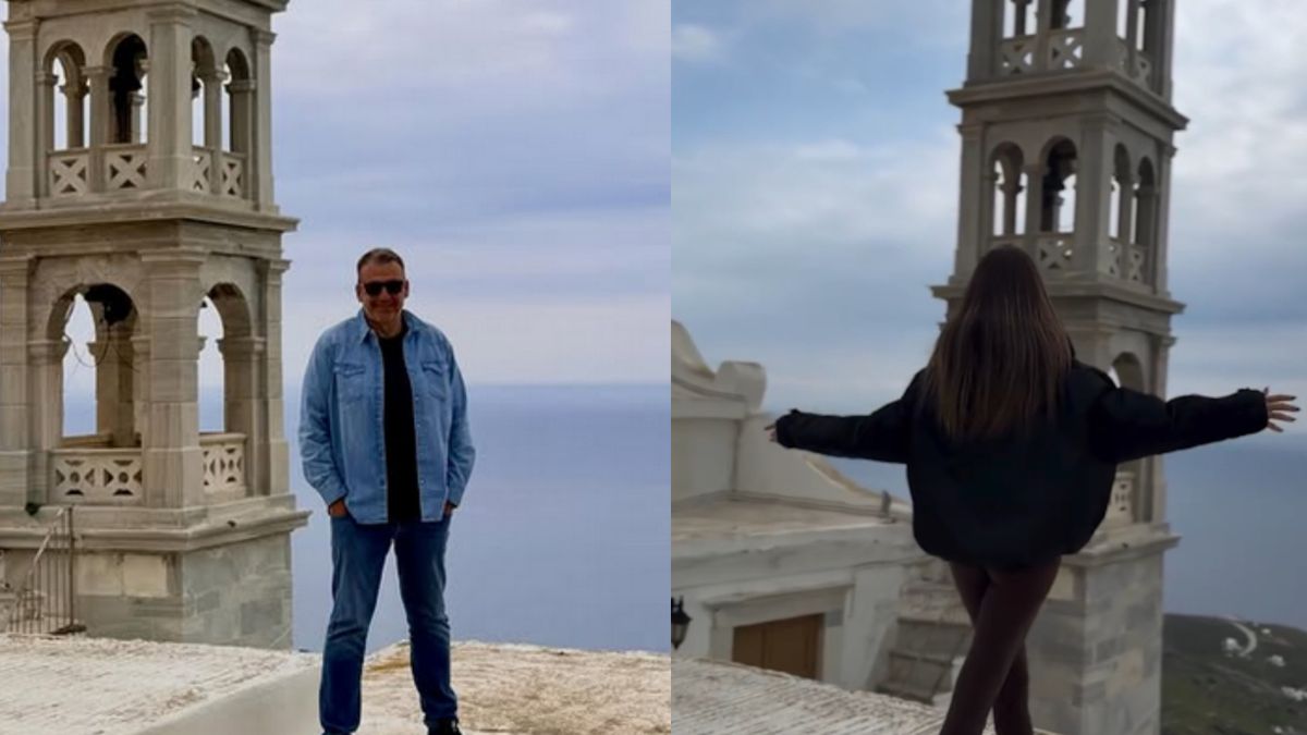 Γιώργος Λιάγκας – Μαρία Αντωνά: Ανάσταση μαζί στην Παναγία της Τήνου