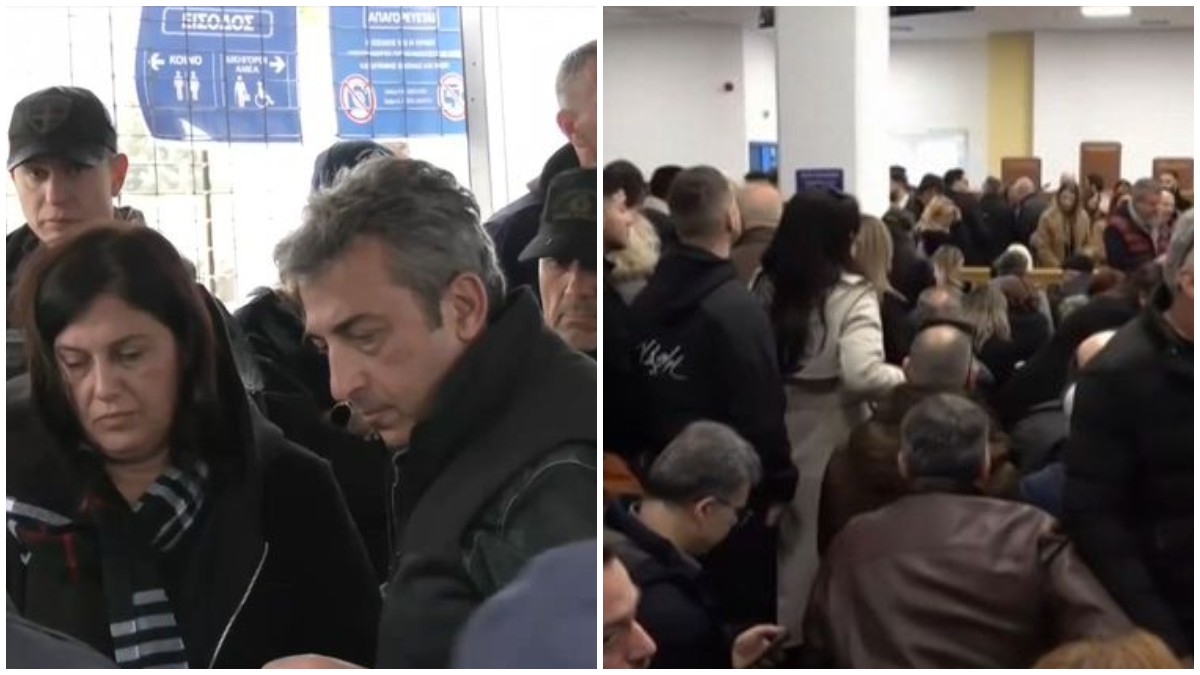 Ένταση και καθυστερήσεις στη δίκη για τα Τέμπη – Εκτός αίθουσας συγγενείς θυμάτων