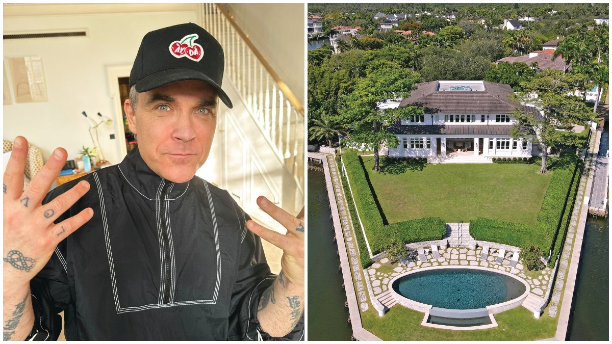 Ρόμπι Γουίλιαμς: Η εντυπωσιακή έπαυλη 40 εκατομμυρίων δολαρίων που αγόρασε στο Μαϊάμι