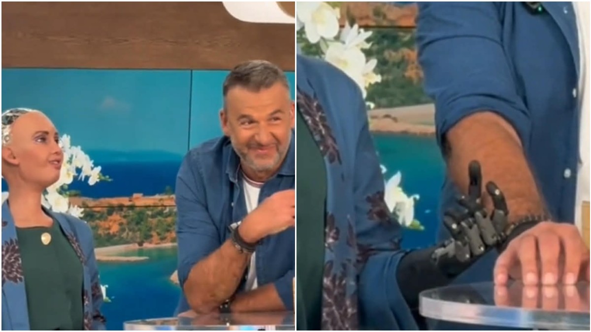 Γιώργος Λιάγκας: Η ερωτική πολιορκία που δέχθηκε από το ρομπότ Σοφία και το «πείραγμα» on air