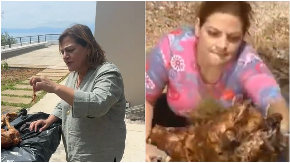 Βίκυ Σταυροπούλου: Αναβίωσε τη σκηνή με το αρνί από το «Είσαι Το Ταίρι Μου» και έγινε viral