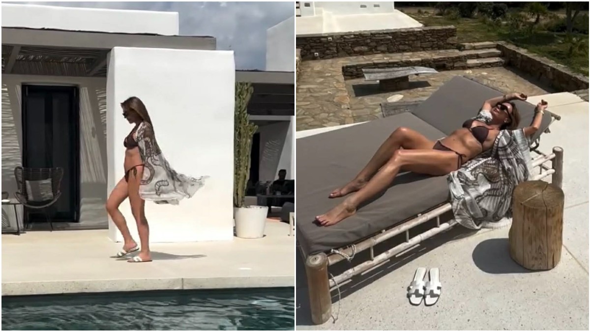 Τατιάνα Στεφανίδου: Με μπικίνι σε πολυτελές θέρετρο της Πάρου