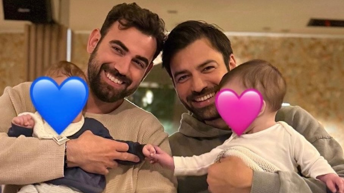 Ανδρέας Γεωργίου – Νίκος Πολυδερόπουλος: Η τρυφερή φωτογραφία με τα παιδιά τους – «Η ζωή μας όλη στα χέρια μας»