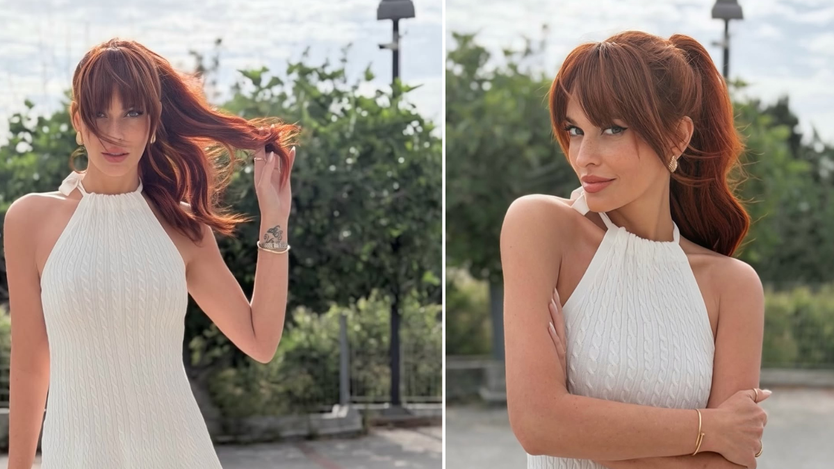 Σίσσυ Χρηστίδου: Καλοκαιρινό total white look με ponytail