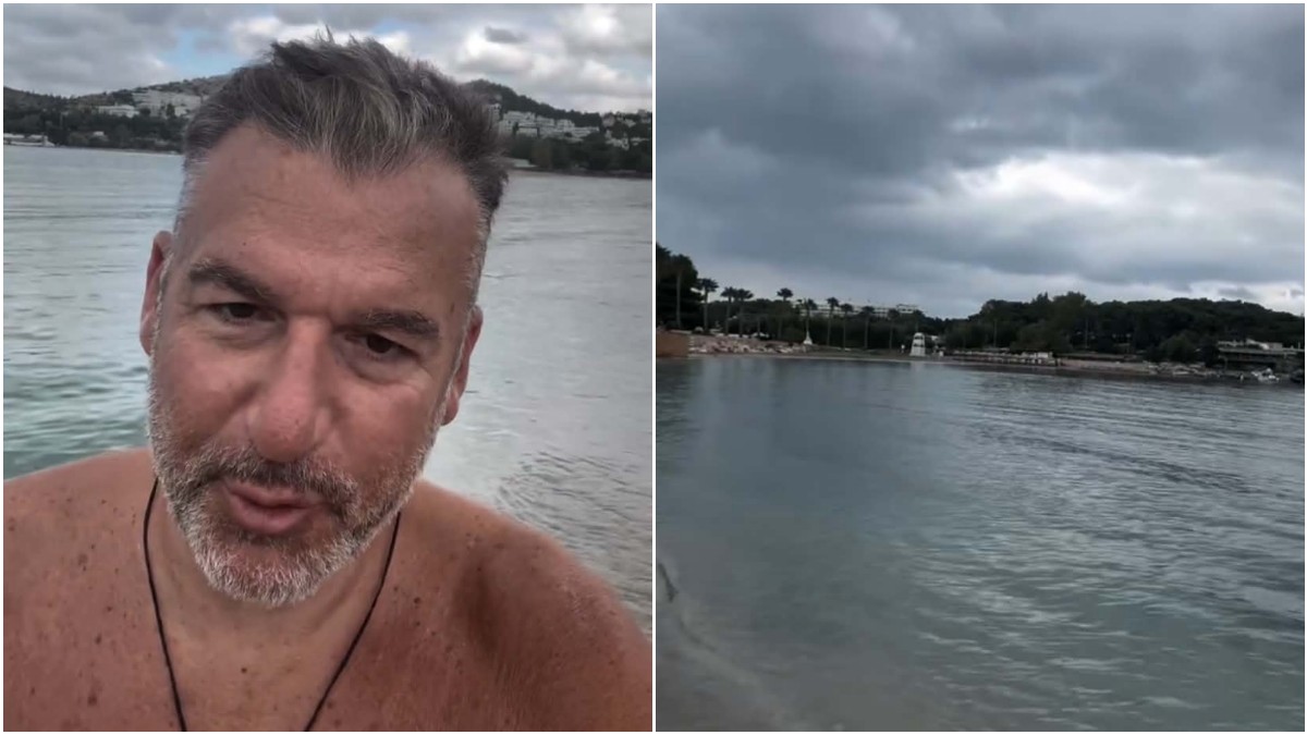 Γιώργος Λιάγκας: Οι χαλαρές στιγμές του στη παραλία και το μήνυμά του για τον σημερινό καιρό – «Κάποιοι λένε ότι δεν είναι για μπάνιο σήμερα…»