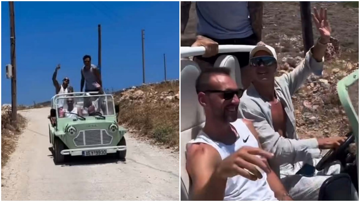 Μπρούνο Τσερέλα: Η εμφάνισή του στο vintage όχημα και οι τρυφερές φωτογραφίες που δημοσίευσε