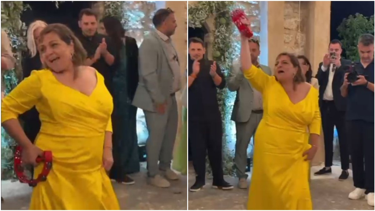 Bίκυ Σταυροπούλου: O viral χορός της στο γάμο της Δανάης Μπάρκα που έφερε άρωμα από το «Είσαι το Ταίρι Μου»