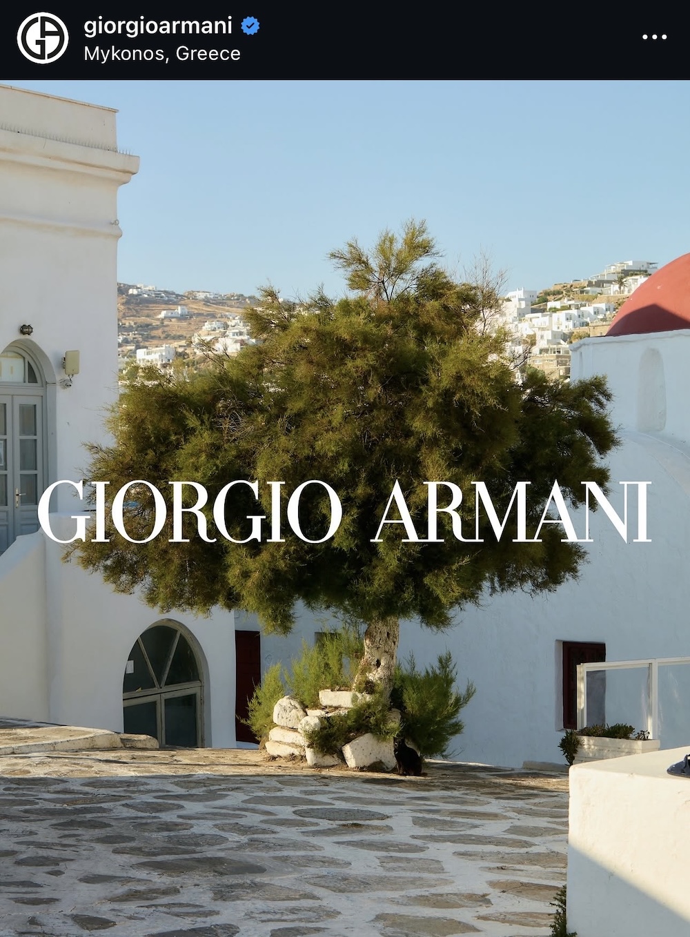 Giorgio Armani στη Μύκονο