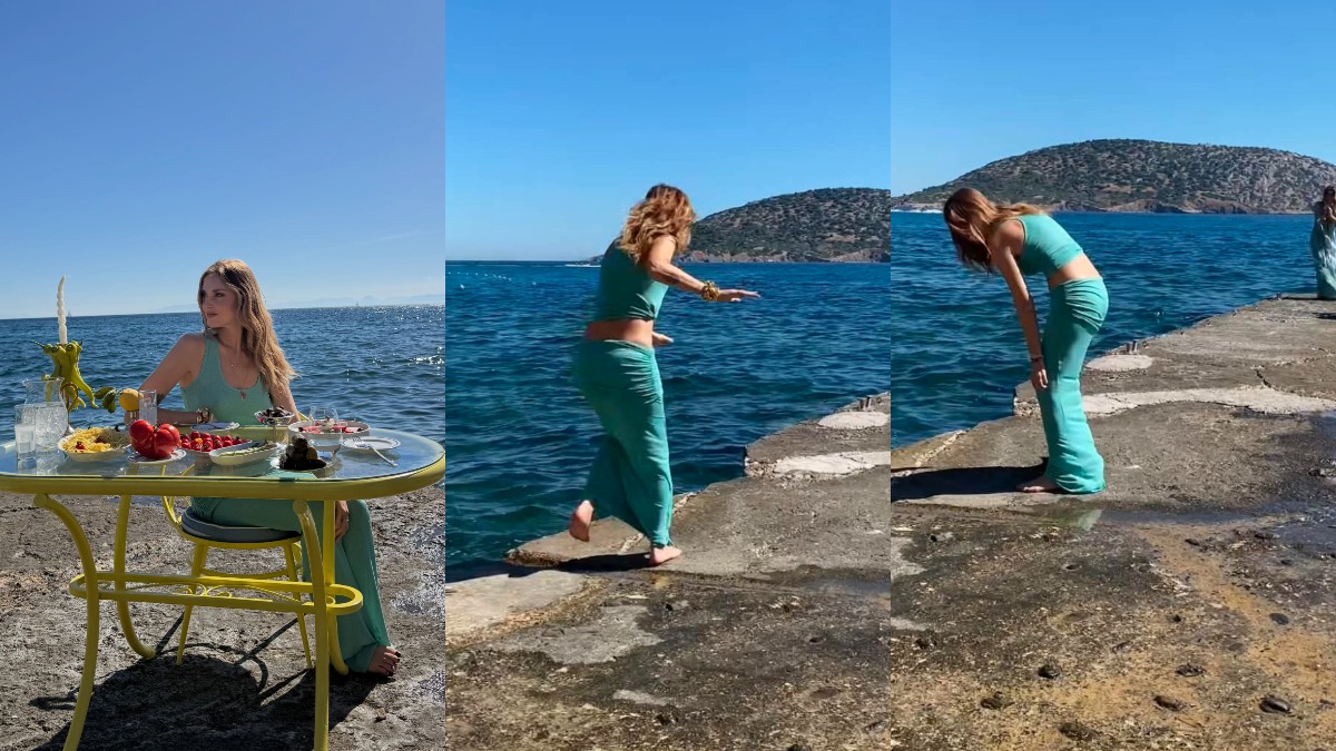 Κιάρα Φεράνι: Το παρολίγον ατύχημα κατά τη διάρκεια φωτογράφισης στην Ελλάδα -BINTEO
