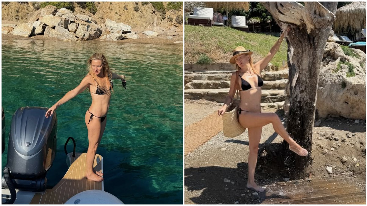 Κέιτ Χάντσον: Οι καλοκαιρινές φωτογραφίες από τη Σκιάθο και οι τρυφερές στιγμές με τον σύντροφό της