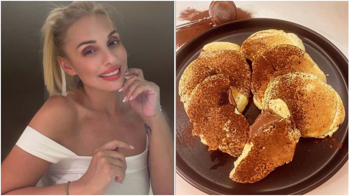 Pancakes γεμιστά με σοκολάτα μόνο με 4 υλικά