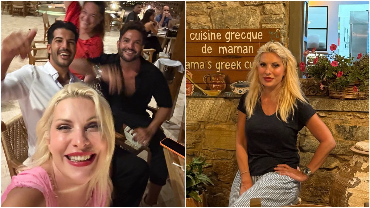 Ελένη Μενεγάκη: Tο αποχαιρετιστήριο άλμπουμ από τη Νάξο – Οι βραδιές με φίλους, οι γεύσεις και το «εις το επανειδείν»