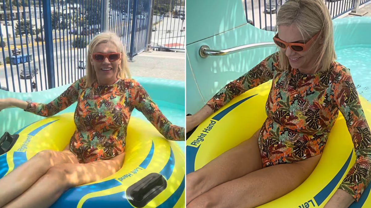Σάσα Σταμάτη: Καλοκαιρινές στιγμές σε water park – Το στιγμιότυπο από τις νεροτσουλήθρες