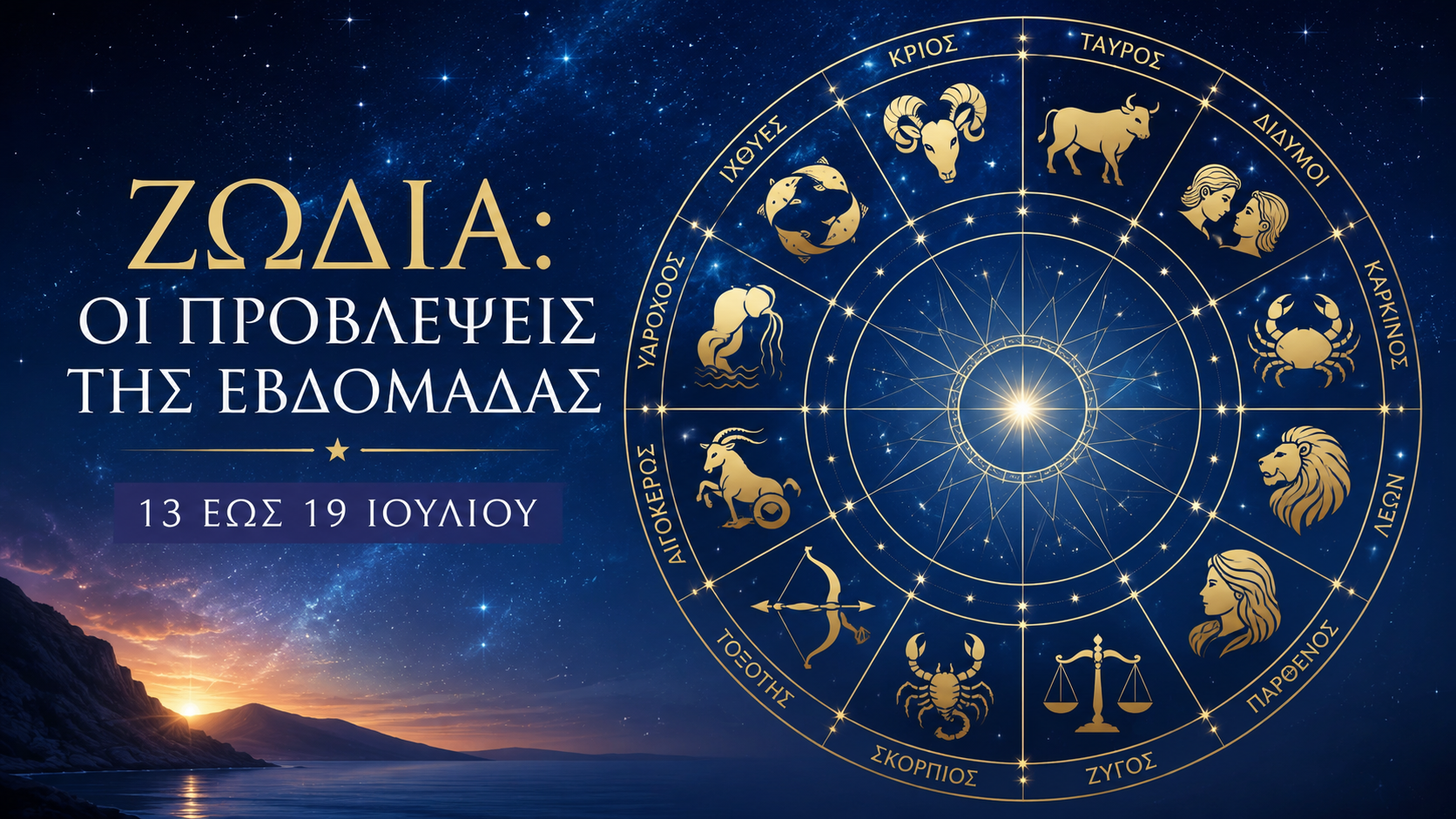 Ζώδια: Οι προβλέψεις της εβδομάδας 13 έως 19 Ιουλίου