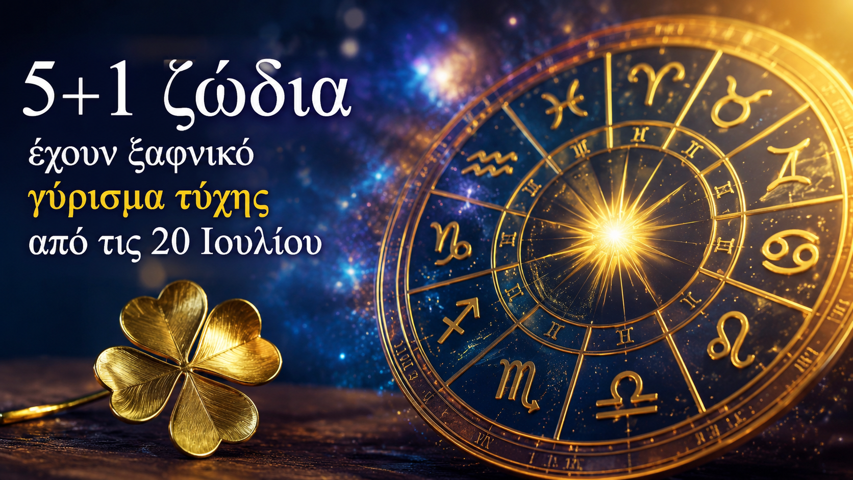 Ξαφνικό γύρισμα της τύχης για 5+1 ζώδια – Τι αλλάζει από τις 20 Ιουλίου