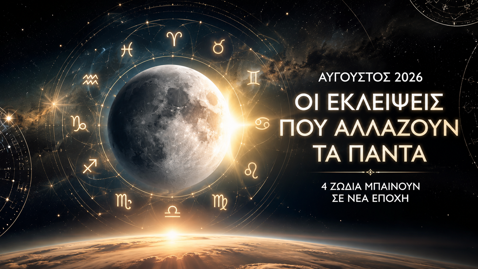 Τα 4 ζώδια που θα δουν τη ζωή τους να αλλάζει μετά τις εκλείψεις του Αυγούστου
