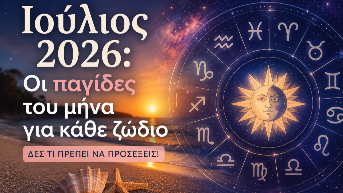 Ιούλιος 2026: Οι παγίδες του μήνα για κάθε ζώδιο