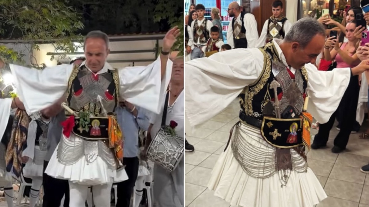 Νίκος Αλιάγας: Χόρεψε με φουστανέλα σε πανηγύρι στο Μεσολόγγι και τίμησε τις ρίζες του