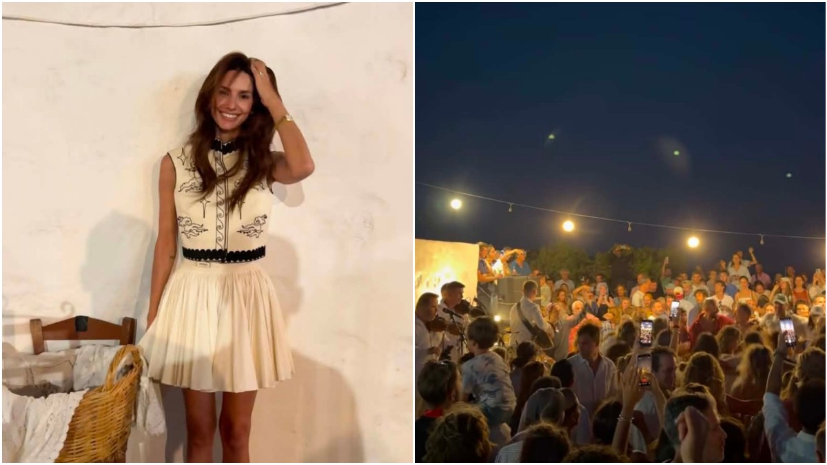 Ηλιάνα Παπαγεωργίου: To total white look της που κέρδισε τις εντυπώσεις και το παραδοσιακό γλέντι