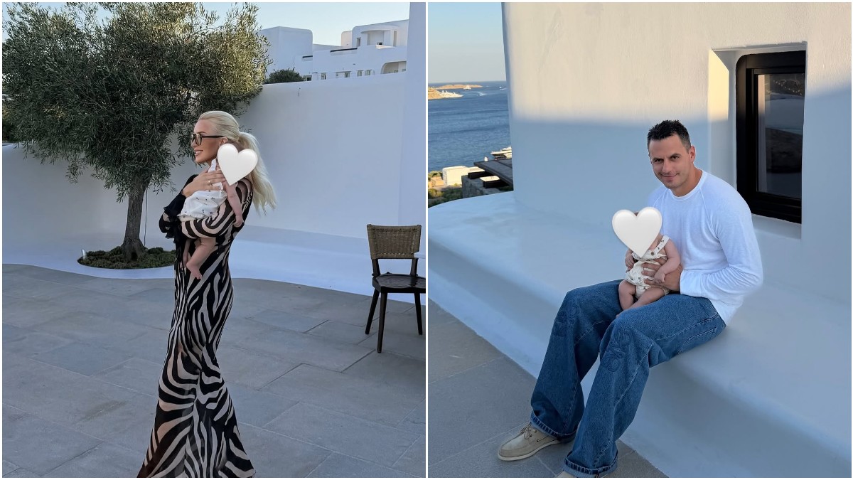 Kατερίνα Καινούργιου: Οι πρώτες διακοπές με την κόρη της Ξένια στη Μύκονο και οι τρυφερές φωτογραφίες με τον Παναγιώτη Κουτσουμπή