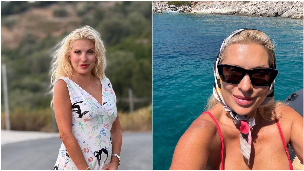 Ελένη Μενεγάκη: Οι ξέγνοιαστες στιγμές της παρουσιάστριας με φουσκωτό στα καταγάλανα νερά – Το φωτογραφικό άλμπουμ των διακοπών της