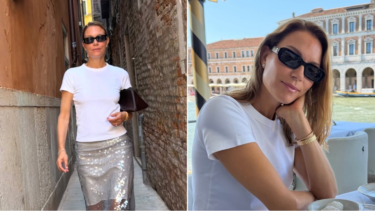 Βίκυ Καγιά: Η απόλυτη glam – casual εμφάνιση στα σοκάκια της Βενετίας