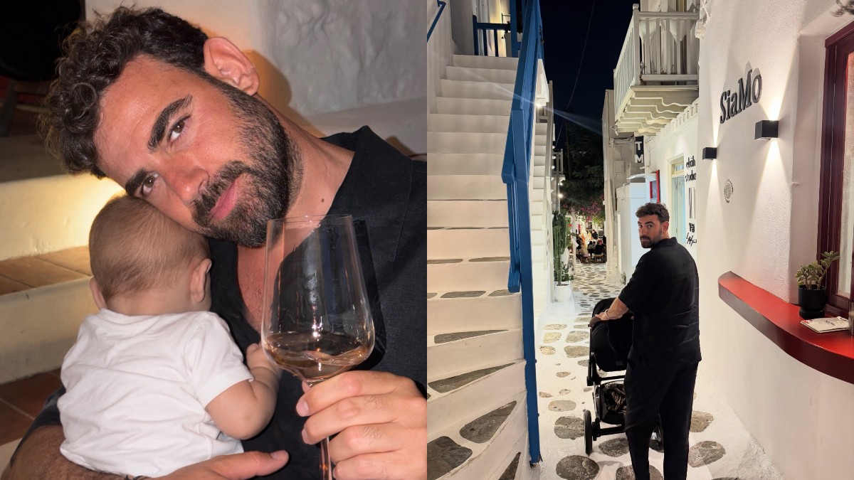 Νίκος Πολυδερόπουλος: Η νέα του ζωή ως μπαμπάς και οι οικογενειακές στιγμές στη Μύκονο