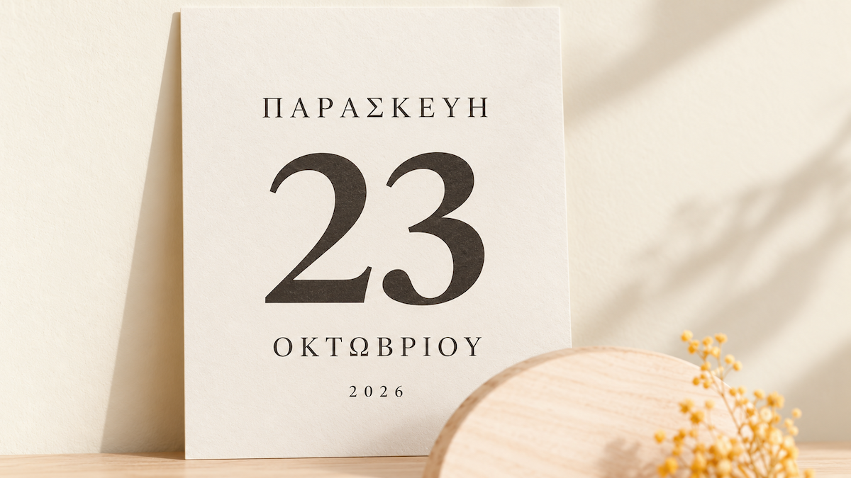 Εορτολόγιο 23 Οκτωβρίου: Ποιοι γιορτάζουν σήμερα
